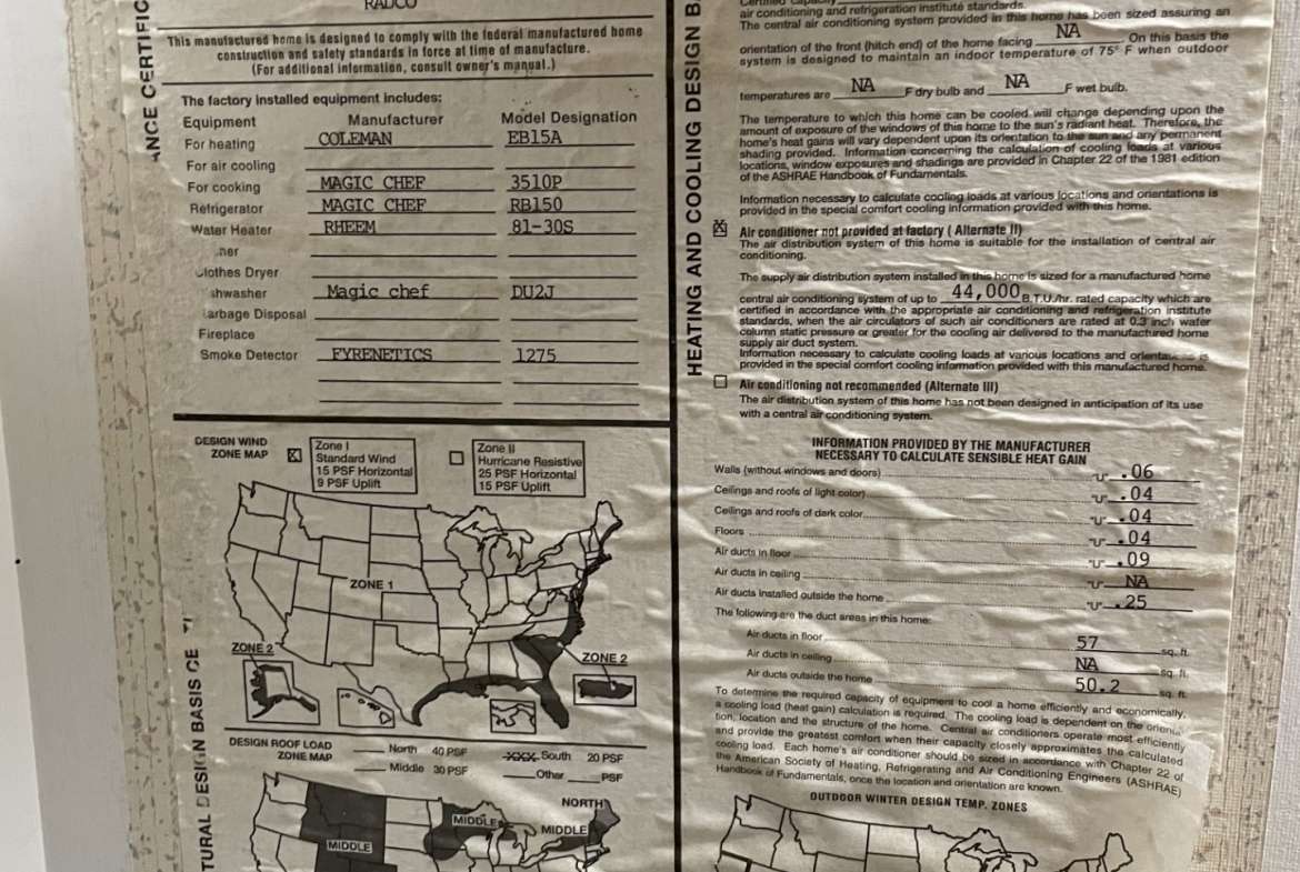 data sheet for NE 119th street